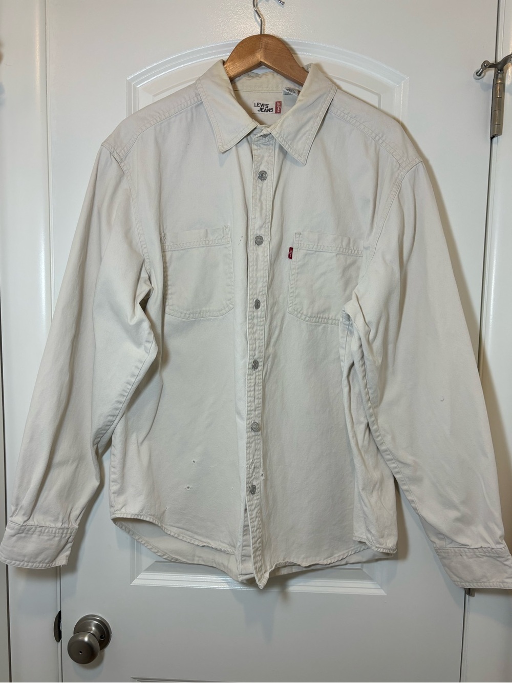 Levi's Off-White Button-Up Work Shirt